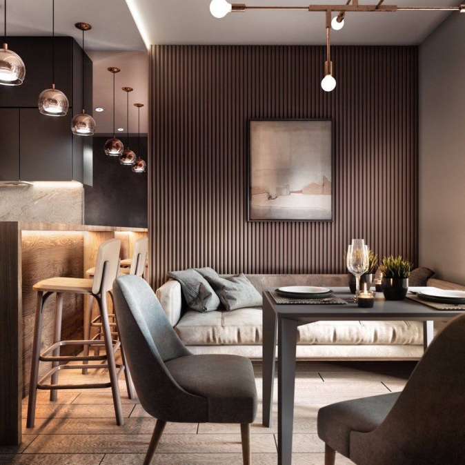 Кухня та вітальня