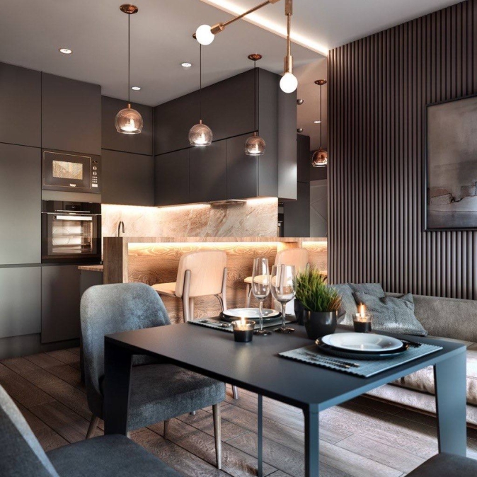 Кухня та вітальня